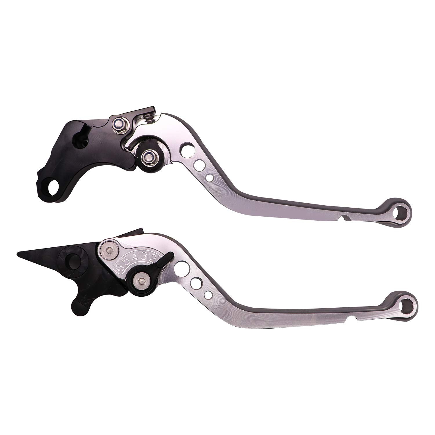 Allextreme Silver 6-Position Clutch & Brake Lever for Triumph Tiger